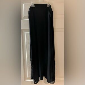 Beautiful, Jessica (Sears vintage), long, black skirt.